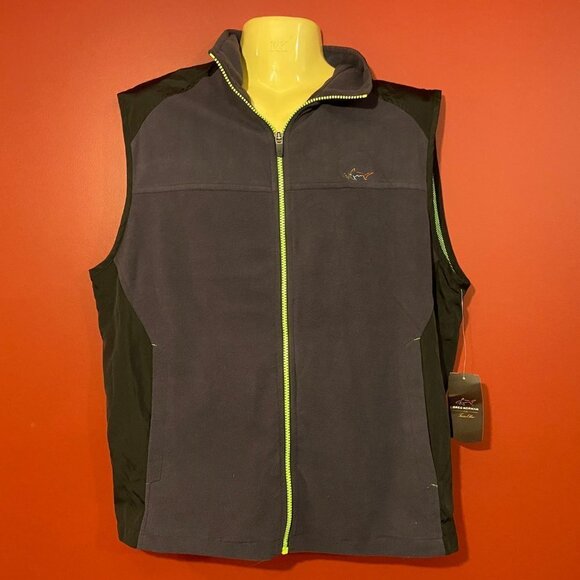 Greg Norman for Tasso Elba Men's Storm Grey Vest Jacket - Size Medium - NWT - Picture 1 of 4